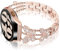 Ocaer Kompatibel mit Samsung Galaxy Watch 7/FE/6/5/4 Armband 40mm 44mm/6 Classic 43mm 47mm/5 Pro 45mm, Glitzer Metall 20mm Armband für Samsung Galaxy Watch 4 Classic 42mm 46mm/Active 2(Rosegold)