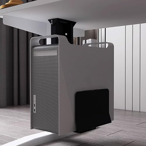 Onxyrbyte Colgador de Mainframe para Computadora,Soporte de Montaje para PC Debajo del Escritorio,Soporte de chasis Ajustable,Soporte Colgante de Host colgado,Soporte Lateral para CPU