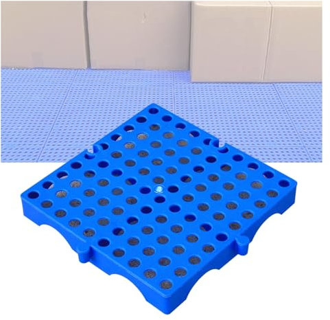 Green Spill Pallet, vassoio da pavimento in polietilene leggero con griglie traspiranti, facile da impilare, per garage, supermercato, cantina, 20 x 20 x 3 cm