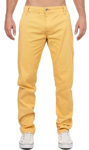 Cipo & Baxx Herrtygbyxor – Slim Fit & Regular Fit | Stretch bomullsblandning | Ventilerande och bekväma | Chino och avslappnade byxor för kontor, fritid och vardag | snygg och mångsidig att kombinera