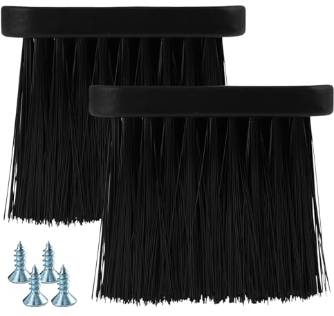 Lvjkes 2 STK Kaminbürste, Kaminbesen Ersatz, Holzgriff Kaminbesteck bürste, Länglicher Ersatz-Ersatzbürstenkopf, Kamin bürste für Haushalt Kamin, Feuerherd, Ofen Sreinigung, Borstenlänge = 90 mm