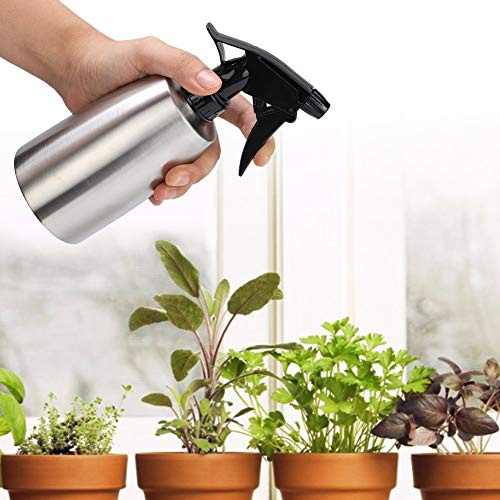 Stylebest Slitstark 400 Ml Vattensprayflaska Rostfritt Stål Perfekt för Kökskrydda och Rengöringsuppgifter