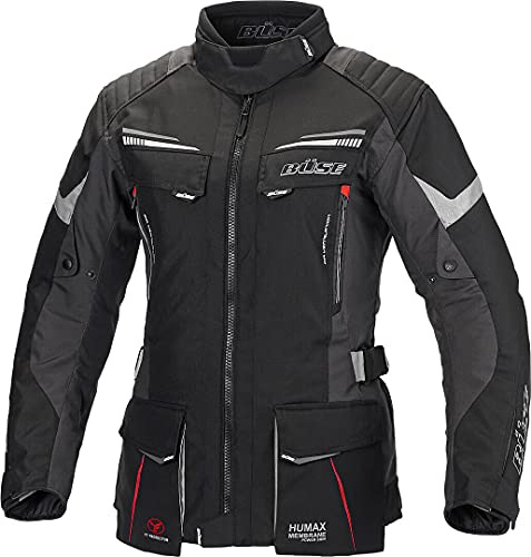 Büse Lago Pro Ladies Motorcykel Textil jacka, schwarz, 52