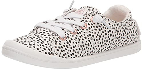 Roxy Women's Rory Slip on Sneaker, Black/White Exc, 9