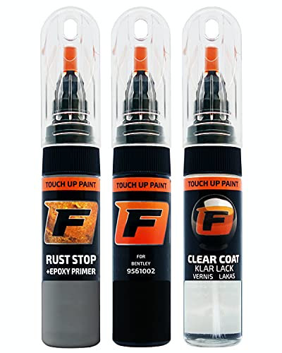 FIRANTO stylo peinture de voiture pour Bentley 9561002 Beluga réparation couleur voiture 3 en 1, rayures stylo retouche peinture 15ml avec pinceau, apprêt, laque