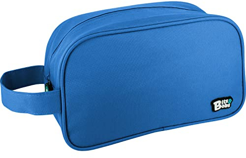 Grafoplás Bits & Bobs, Neceser Cuadrado Unisex Niños, Azul (Blue), 28x18x10cm