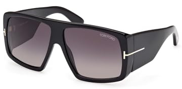 Tom Ford Unisex Adulto Raven Gafas, Shiny Black, 60