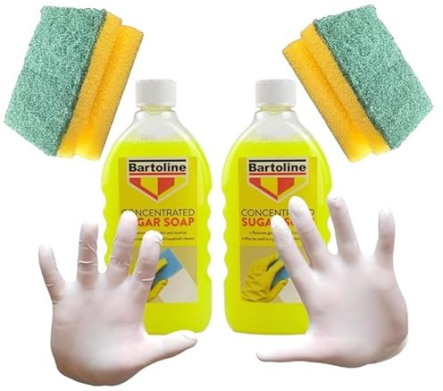 ZYBUX - 2 x Sugar Soap Liquid Concentrate 500ml: Powerful Cleaner for Paintwork and Household Use