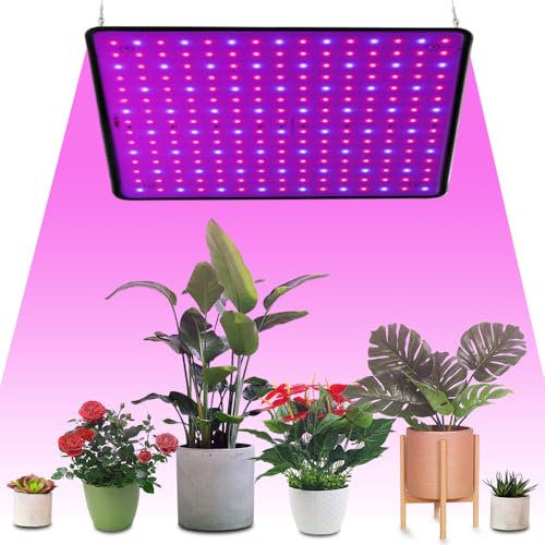 1000W Lampe LED Horticole Croissance Floraison LED Culture Indoor Spectre Complet Lampe Croissance Plante 225 LEDs Grow Light Panneau pour plantes d'intérieur et culture de légumes de fleurs en serre