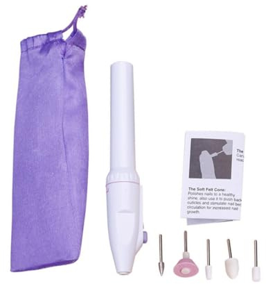 Healeved Manicura Eléctrica Portátil Herramienta Pulidora Multifunción para Uñas y Fácil de Usar con Cabeza de Alta Eficiencia USB
