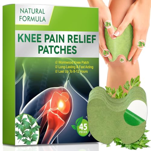 Keen Pain Relief Patch, 45Pcs Knee Heat Patch, Wormwood Knee Pain Relief Patches