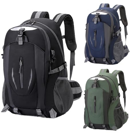 Zegaqae Pack De Randonnée Femme Rangement Organisé Équipement Réfléchissant | Équipement De Randonnée Outdoor 40L Pour Escalade Cyclisme Pêche Trekking Sports