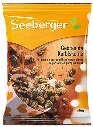 Seeberger Graines de courge grillées et caramélisées (Sachet de 12 x 150 g)