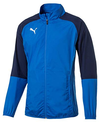 Puma Cup Sideline Woven Core, Giacca Tuta Uomo, Electric Blue Lemonade/Peacoat, S