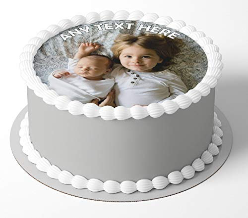 Own Image, Photo or Logo Edible Cake Topper Personalised Icing or Wafer Any Size (Icing)