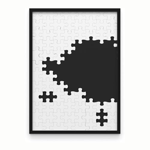 WIETRE Puzzle Rahmen 36x49 cm passend für Ravensburger 100 200 300 500 (schwarz) Alurahmen