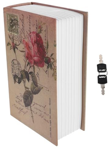 jojofuny Coffre-fort Secret À Motif Vintage En Fer Matériau Robuste Pour Le Rangement Des Objets De Valeur