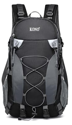 Kono Eq2238 Yw Zaino da Escursionismo, Nero, Taglia Unica Unisex-Adulto