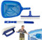 4 Kit De Nettoyage De Piscine, Outils De Nettoyage De Piscines Hors Sol, Accessoires Nettoyage Piscine Portables (Brosse Éponge+Brosse en Caoutchouc 10 Pouces+Filet D'écumoire De Piscine+ Poteau)