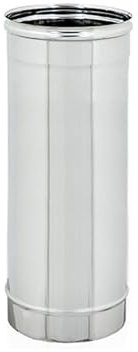 ALLINOX Tubo In Acciaio INOX L500 mm Modulo Uscita Fumi Canna Fumaria Per Camino o Stufa MADE IN ITALY (DN 150)