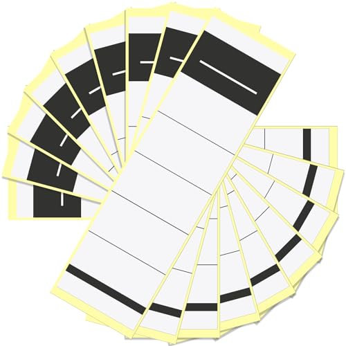 Yuanchu Ordnerrücken Selbstklebend, 50 Stück 19 * 5.4cm Breit Ordner Rückenschilder für Breite Ordner Selbstklebend Breit Ordnerrücken Aufkleber aus A4 für Büro, Bibliothek, Archivierung(5.4 * 19cm)