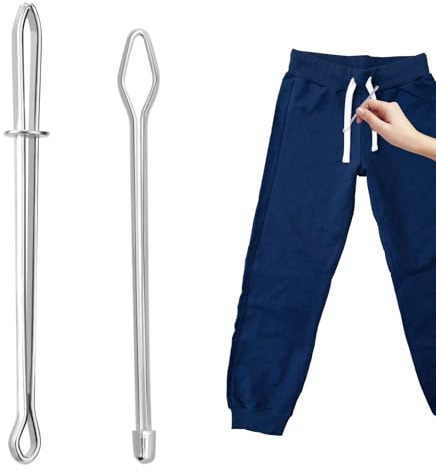 2uds Enhebradores de Cuerda, 2 Diseños de Clip de Reemplazo para Enhebrador de Cordón DIY Herramienta de Costura Bodkin Fácil de Insertar para Sudaderas con Capucha Pantalones