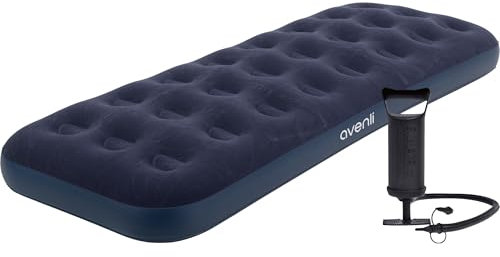 AVENLI Luftmatratze Luftbett Camping Set mit Pumpe für 1 Person 191x73x22cm aufblasbare Matratze Gästebett weiche Liegefläche mit beflockter Oberfläche Reise-Bett für Camping & Zuhause