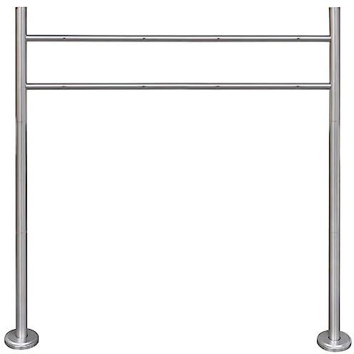 Casa & Giardino, Mobili-Supporto in acciaio inox per cassetta postale doppia
