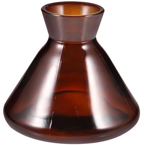 Generico Flacone Diffusore in Vetro Colorato 220Ml a Tromba Ampia Apertura Diffusore di Profumo Ricaricabile da Tavolo per Uso Domestico per Oli Essenziali