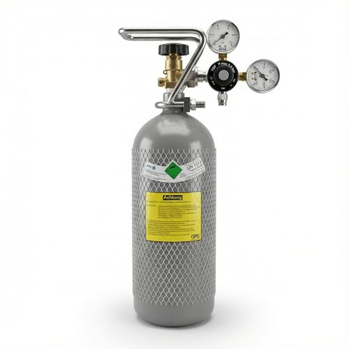 Réducteur de pression de CO2 avec bouteille de CO2 de 2 kg - Convient pour machine à gazéifier Brita Yource System - Appareil à gazéifier
