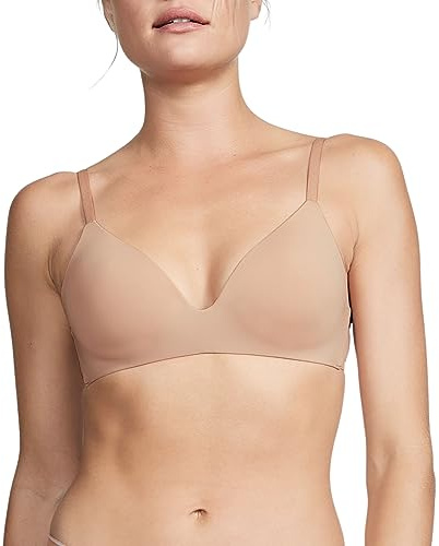 Victoria's Secret Lightly Lined Wireless T Shirt Bra, Adjustable Straps, Bras for Women, Beige 34B