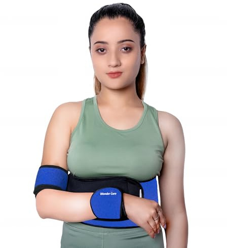 Wonder Care Soporte elástico para inmovilizador de hombro izquierdo y derecho para cuello de clavícula, dislocación ósea, subluxación, estabilizador de hombro, soporte de compresión después de cirugía