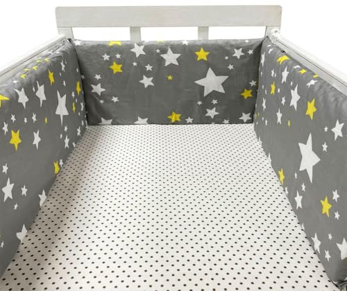 Aocase Baby Bettumrandung Babybett Umrandungen Gitterbett Schutz Umrandung Polster Bettumrandung Babybett Umrandung Polster Bettumrandung Kinderbett Schutz Babybett,No04,180cm