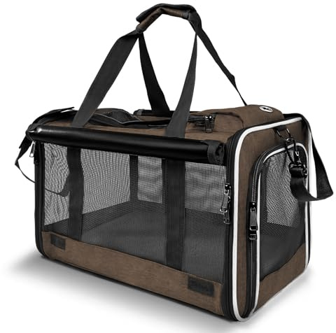 GAPZER Pet Carrier for Large Cat Soft-Sided Animal Traveling Bag up to 20lb