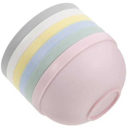 OUNONA 6piezas Cuencos De Arroz para Servir Desayuno Cena y Almuerzo Cuencos De Plástico Reutilizables para Fruta Sopa Ensalada y Arroz Accesorios De Cocina para Cereales y Helado