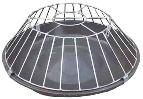 Fenteer Chicken Feeder Bird Feeding Bucket Farm Large Capacity Chicken feed Dispenser Goose Feeder Dispensing feed Tray for Hen Quail, 30 Holes