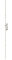Serrure 2 points à encastrer DECENA + 2 prolongateurs 423mm avec 1 galet têtière 18mm