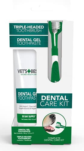 Vet'S Best Dog Zahnpasta, Zahnreinigung Und Frische Atmung Zahnpflege Gel Kit