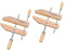 POWERTEC 71523 Wooden Handscrew Clamp – 8 Inch | Hand Screw Clamps for Woodworking, 2PK Brown
