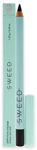 Sweed Satin Kohl Ultra Creamy Black Eyeliner - Waterproof and Long Wearing Eye Pencil with Intense Colour