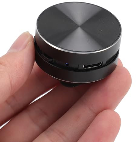 Yunseity Bluetooth-Lautsprecher, Knochenleitungslautsprecher, Stereo-Bass-Bluetooth-Duschlautsprecher, Wasserdicht, Unterstützt FM-Radio, für Reisen, Camping, Dusche (Black)