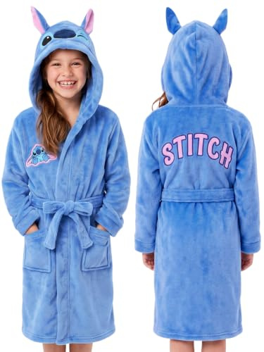 Disney Accappatoio Bambina | Vestaglia Pile | Lilo E Stitch Accappatoio Bambina | Vestaglia Bambini Stitch E Angel