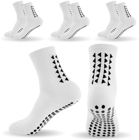 mtuihfo 3 Pairs Breathable Kids Grip Socks, Sweat-Absorbent Boys Socks, Grip Socks Football Kids for Running Hockey Football Rugby Aged 9-12 Year