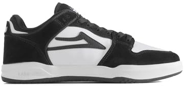 Lakai Telford Echelon Skate-sko för män, svart/vit, 9 US