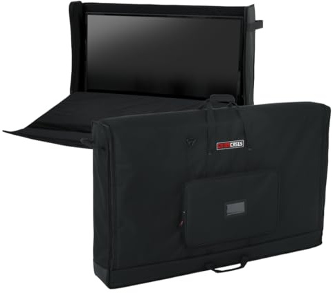 Gator Cases gepolsterte Nylon-Tragetasche für den Transport von LCD-Bildschirmen, Monitoren und Fernsehern; 60 Bildschirmgröße (G-LCD-TOTE60) Schwarz