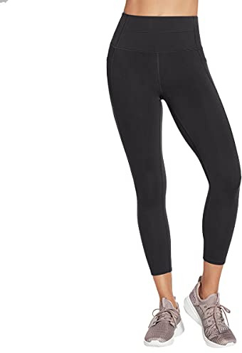 Skechers womens Go Walk High Waisted 7/8 Leggings, Black, X-Large US