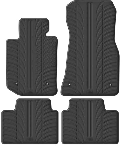 Gledring Satz Gummimatten kompatibel mit BMW 3er G20/G21 Limousine/Touring 3/2019- (T Profil 4-teilig + Montage-clips)