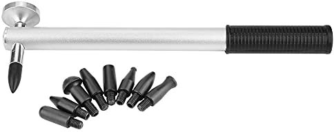 Rockyin 9 Stück Zahnreparaturwerkzeuge für Auto, lackierbar, Zahnreparaturwerkzeug, Werkzeug zum Entfernen von Abflachen Knockdown Hammer für Auto Body Dent Removal