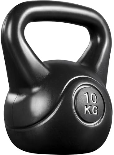 Yaheetech Kettlebell de Hormigón 10 kg Pesa Rusa Culturismo en Casa Gimnasio Deporte Interior Exterior