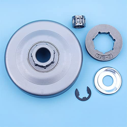 Luxuypon 3/8 tum koppling trumma fälg kedjehjul kit passar till Stihl MS261 MS260 MS240 026 024 MS 260 240 motorsåg liten 7 Spline 19 mm reservdelar